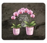 Shopagift Growing Orchids with Pride Flower Plant Mouse Mat Pad 24cm x 19cm