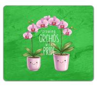 Shopagift Growing Orchids with Pride Flower Plant Mouse Mat Pad 24cm x 19cm