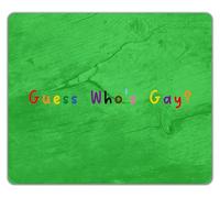 Shopagift Guess Who's Gay LGBTQ+ Funny Gay Pride Mouse Mat Pad 24cm x 19cm
