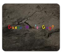 Shopagift Guess Who's Gay LGBTQ+ Funny Gay Pride Mouse Mat Pad 24cm x 19cm