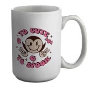 Shopagift Halloween Too Cute to Spook Vampire Bats Mug White 15oz Large Cup