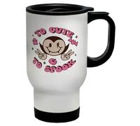 Shopagift Halloween Too Cute to Spook Vampire Bats Travel Mug 14oz Cup
