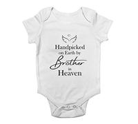 Shopagift Hand pick by my Brother in Heaven Baby Grow Vest Bodysuit