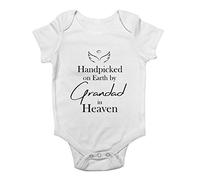 Shopagift Hand Pick by My Grandad in Heaven Baby Vest Bodysuit White