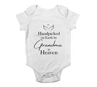 Shopagift Hand pick by my Grandma in Heaven Baby Grow Vest Bodysuit