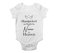 Shopagift Hand Pick by My Nana in Heaven Baby Vest Bodysuit White