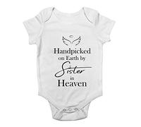 Shopagift Hand Pick by My Sister in Heaven Baby Vest Bodysuit White