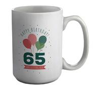 Shopagift Happy 65th Birthday Mug Sixty Five 65 and Getting Old White 15oz Large Gift Ceramic Cup