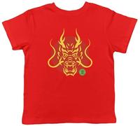 Shopagift Happy Chinese Lunar New Year Kids T-Shirt Dragon Face 2024 Childrens Tee Boys Girls Red