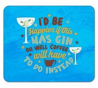 Shopagift Happy if this was Gin Mouse Mat Pad Funny Coffee Gift 24cm x 19cm