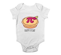 Shopagift Happy Pi Day Baby Vest Bodysuit White