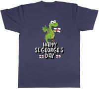 Shopagift Happy St George's Day Green Dragon English Mens T-Shirt Tee