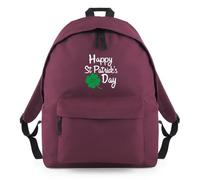 Shopagift Happy St Patrick's Day Paddys Clover Backpack Rucksack 18 Litres Capacity - 42cm x 31cm x 21cm