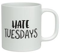 Shopagift Hate Tuesdays White 10oz Novelty Gift Mug Cup
