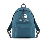 Shopagift Have You Tried Turning It On and Off Again Backpack Rucksack 18 Litres Capacity - 42cm x 31cm x 21cm