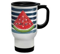 Shopagift Hello Summer Watermelon Slice Sunshine Travel Mug 14oz Cup