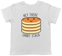 Shopagift Hey There Short Stack Pancake Day Kids Childrens T-Shirt White