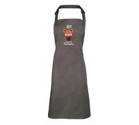 Shopagift Hey You are Pantastic Funny Red Panda Adults Apron for Cooking Chef DIY Kitchen - Grey