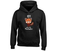 Shopagift Hey You are Pantastic Funny Red Panda Kids Hoodie Hoody Hooded Top Boys Girls