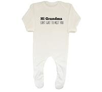 Shopagift Hi Grandma I Can't Wait to Meet You Baby Romper White