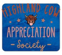Shopagift Highland Cow Appreciation Society Mouse Mat Pad 24cm x 19cm