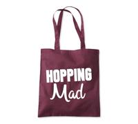 Shopagift Hopping Mad Tote Shopping Beach Bag 10 Litres Capacity - 42cm x 38cm