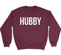 Shopagift Hubby Unisex Sweatshirt Jumper Maroon