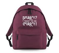 Shopagift Hurry I Thought You Said Curry Indian Spice Backpack Rucksack 18 Litres Capacity - 42cm x 31cm x 21cm