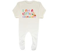 Shopagift I am a Little Bookworm Baby Grow Romper Suit Love Reading Books Fiction Boys Girls White