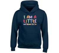 Shopagift I am a Little Mathematician Kids Hoodie Maths Numbers Counting Hoody Hooded Top Boys Girls Navy Blue