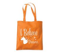 Shopagift I Believe in Dreams Unicorn Fantasy Mythical Tote Shopping Beach Bag 10 Litres Capacity - 42cm x 38cm