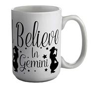 Shopagift I Believe in Gemini White 15oz Large Mug Gift Cup