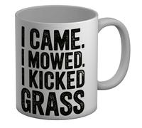 Shopagift I Came. I Moved. I Kicked Grass. Lawn Mower Mug White 11oz Large Ceramic Cup