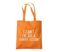 Shopagift I Can't Ive Got a Karate Lesson Tote Shopping Beach Bag 10 Litres Capacity - 42cm x 38cm