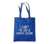 Shopagift I Can't Ive Got a Karate Lesson Tote Shopping Beach Bag 10 Litres Capacity - 42cm x 38cm