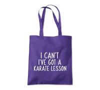 Shopagift I Can't Ive Got a Karate Lesson Tote Shopping Beach Bag 10 Litres Capacity - 42cm x 38cm