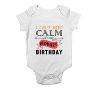 Shopagift I Can't Keep Calm It's My Brother's Birthday Baby Grow Vest Bodysuit White