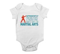 Shopagift I Do Martial Arts Baby Grow Vest Karate Taekwondo Kung Fu Bodysuit Boys Girls