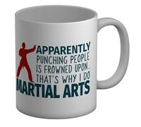 Shopagift I Do Martial Arts Mug Karate Taekwondo Kung Fu White 11oz Large Ceramic Cup