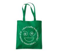 Shopagift I Don't Suffer From Insanity I Enjoy Funny Tote Shopping Beach Bag 10 Litres Capacity - 42cm x 38cm