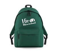 Shopagift I Go Where I Am Towed Caravan Traveller Backpack Rucksack 18 Litres Capacity - 42cm x 31cm x 21cm