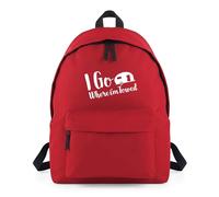 Shopagift I Go Where I Am Towed Caravan Traveller Backpack Rucksack 18 Litres Capacity - 42cm x 31cm x 21cm
