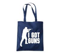 Shopagift I Got Guns Shooting Ammo Tote Shopping Beach Bag 10 Litres Capacity - 42cm x 38cm
