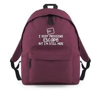 Shopagift I Keep Pressing Escape But I'm Still Here Backpack Rucksack 18 Litres Capacity - 42cm x 31cm x 21cm