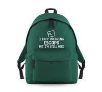 Shopagift I Keep Pressing Escape But I'm Still Here Backpack Rucksack 18 Litres Capacity - 42cm x 31cm x 21cm