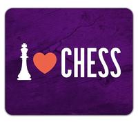 Shopagift I Love Chess King Piece Board Game Check Mate Mouse Mat Pad 24cm x 19cm