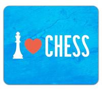 Shopagift I Love Chess King Piece Board Game Check Mate Mouse Mat Pad 24cm x 19cm