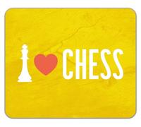 Shopagift I Love Chess King Piece Board Game Check Mate Mouse Mat Pad 24cm x 19cm