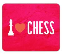 Shopagift I Love Chess King Piece Board Game Check Mate Mouse Mat Pad 24cm x 19cm