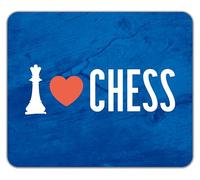 Shopagift I Love Chess Queen Piece Board Game Check Mate Mouse Mat Pad 24cm x 19cm
